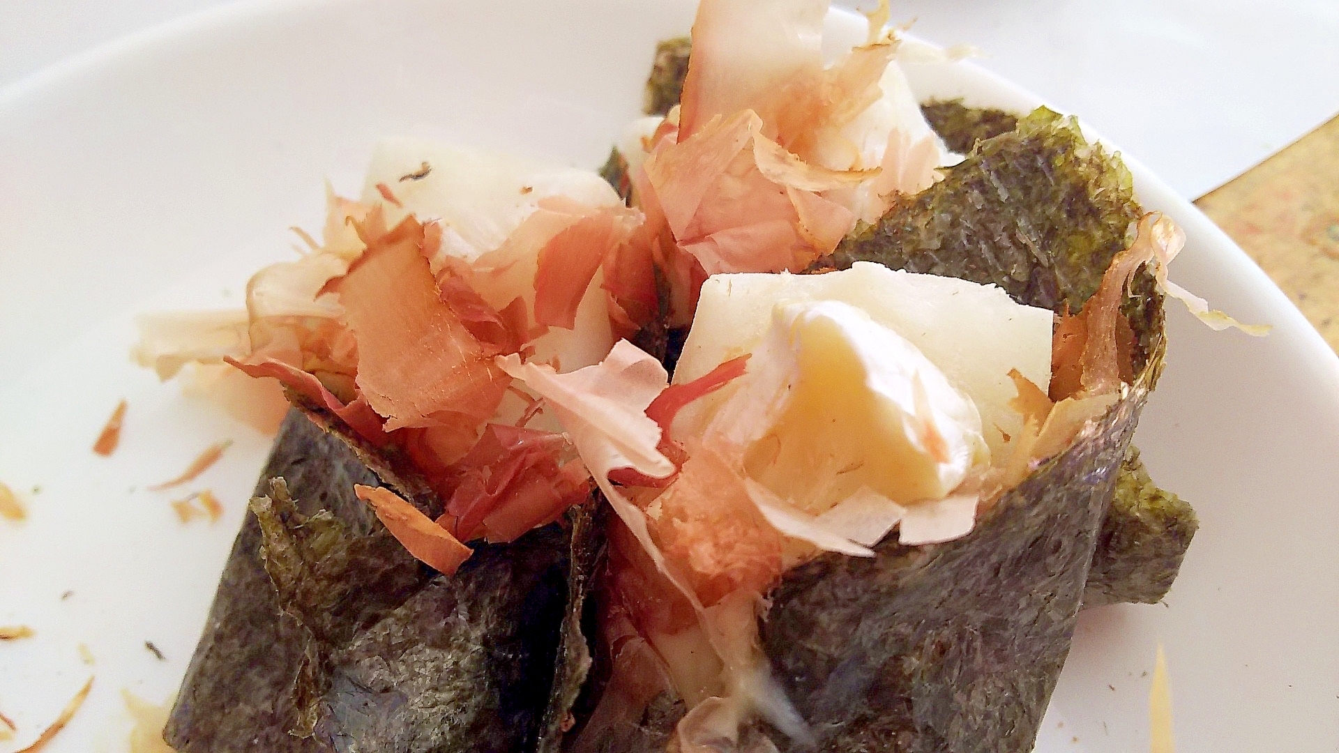 餅レシピ！　チーズカツオ餅