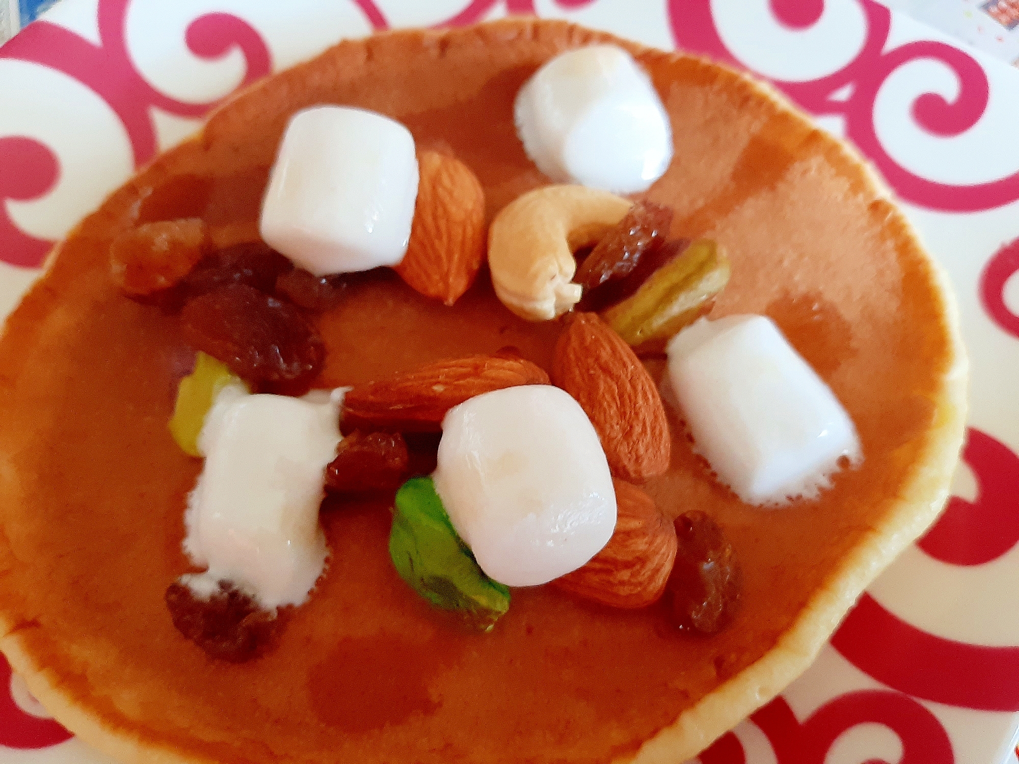 ナッツとレーズンとマシュマロ パンケーキ レシピ 作り方 By やなママ 楽天レシピ ナッツとレーズンとマシュマロ パンケーキ レシピ 作り方 By やなママ 楽天レシピ