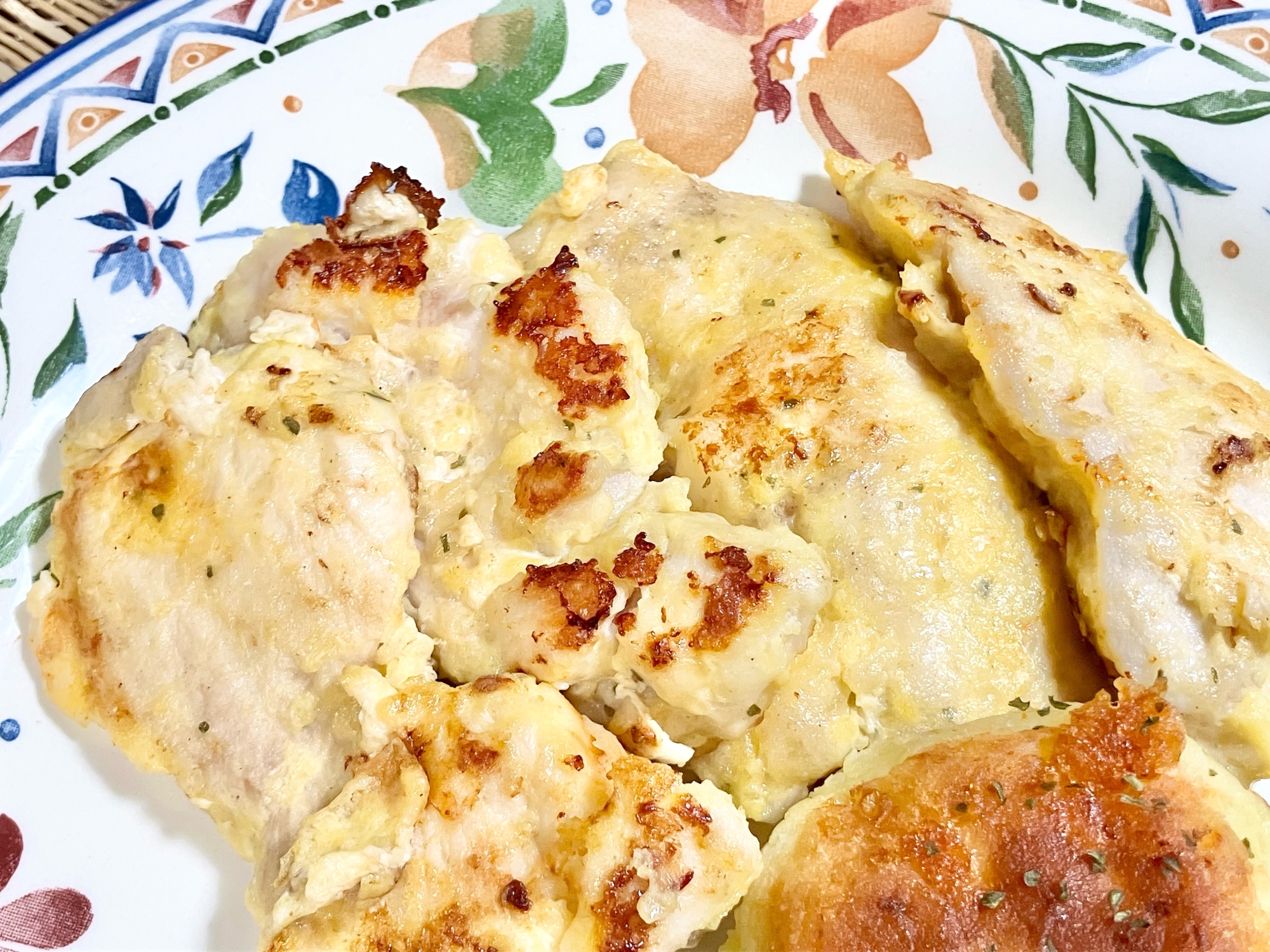 簡単☆鶏むね肉でピカタ