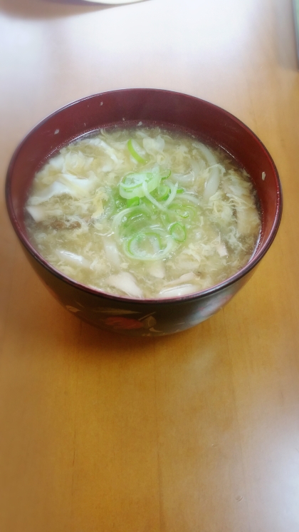 残っていた椎茸の軸も入れてみました！
中華のスープがとても美味しくて感激でした(笑)
ごちそうさまでした～☆