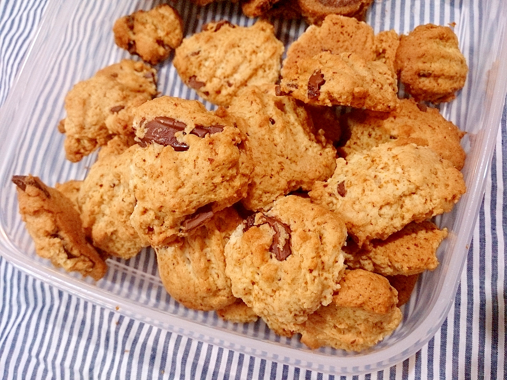 簡単 即席 サクサク チョコドロップクッキー