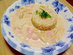 大豆で作る★魚肉ソーセージのクリームフェジョン　　
