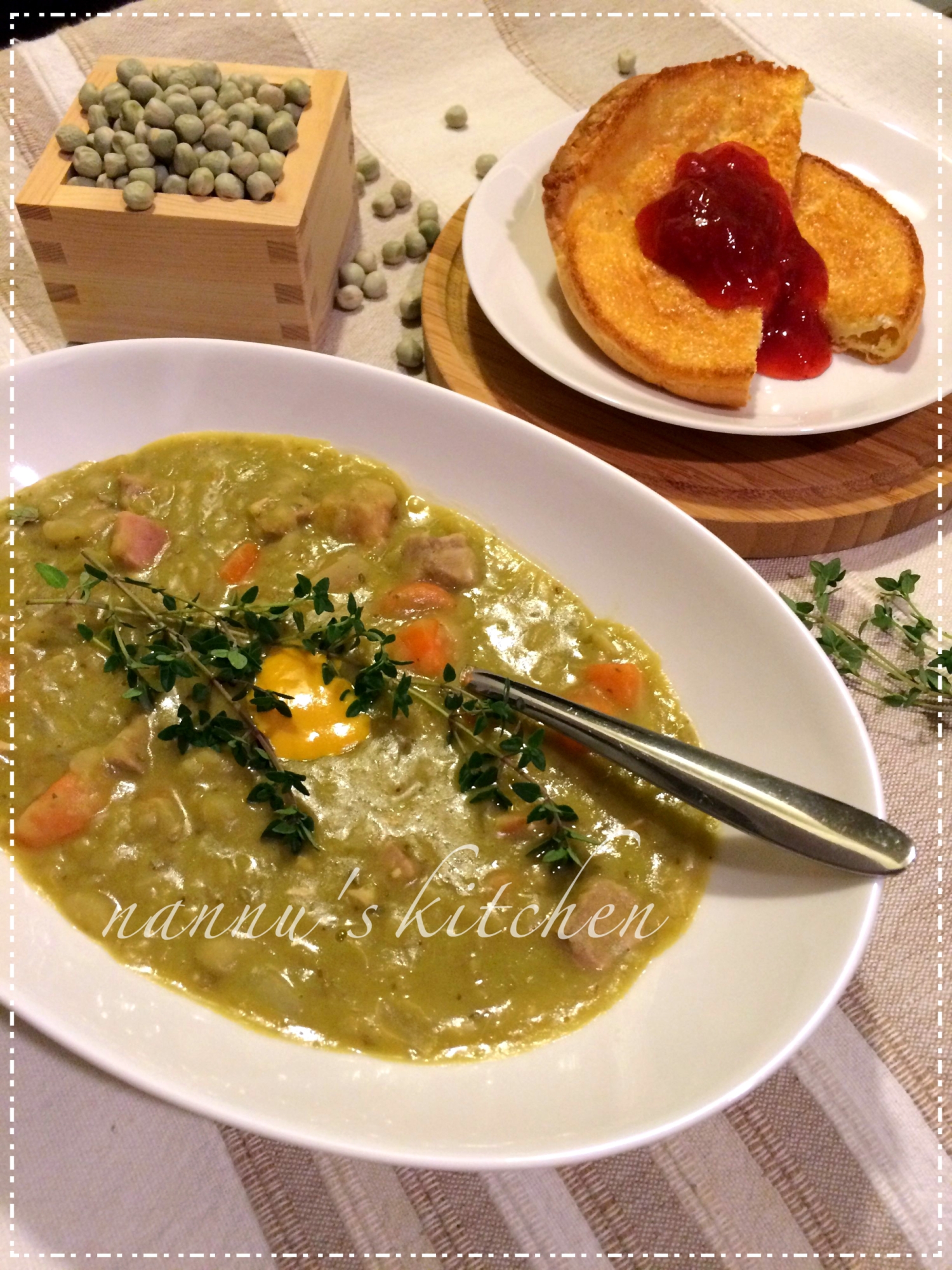 北欧フィンランド♥栄養満点のえんどう豆のスープ
