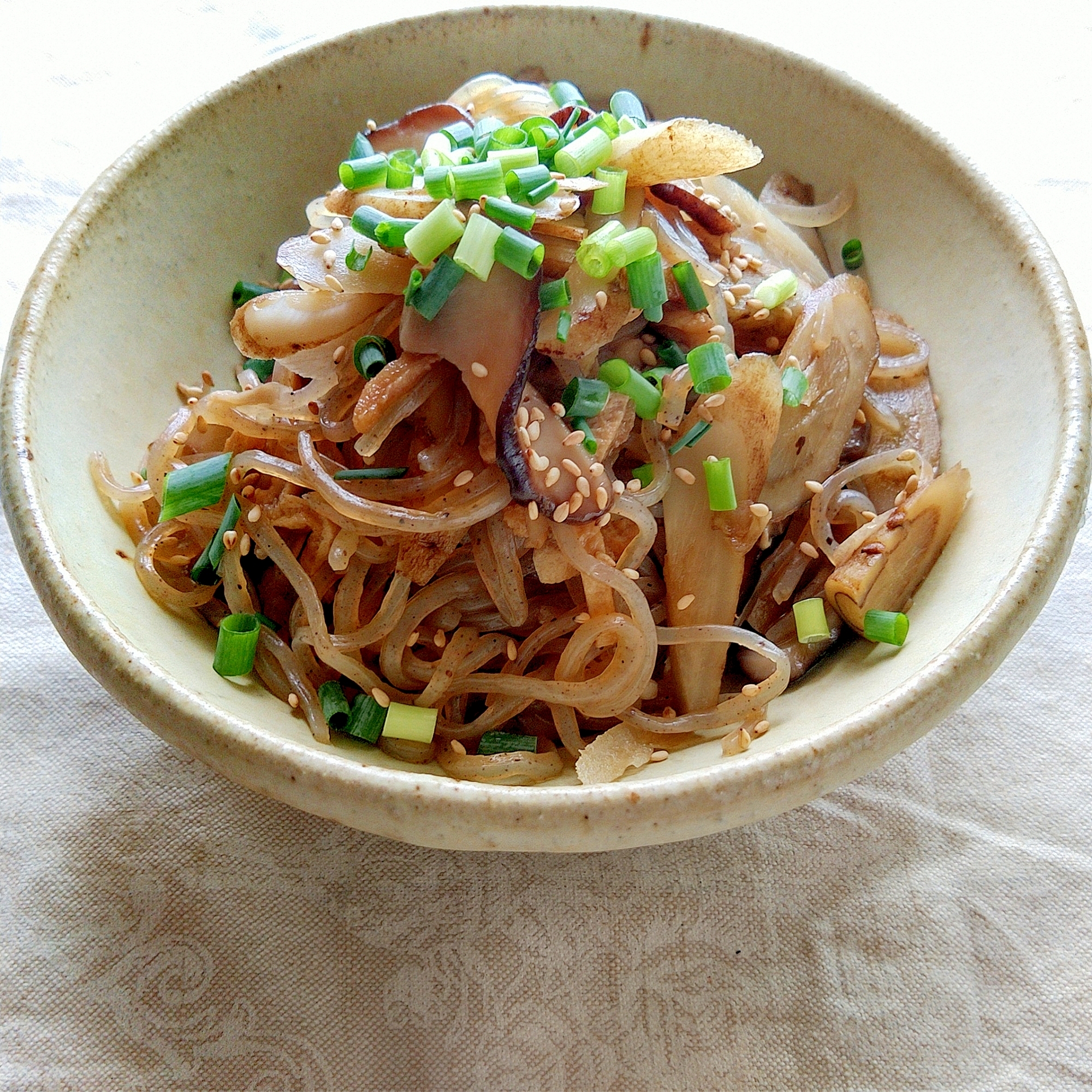 圧力鍋で作るごぼうと糸こんの煮物