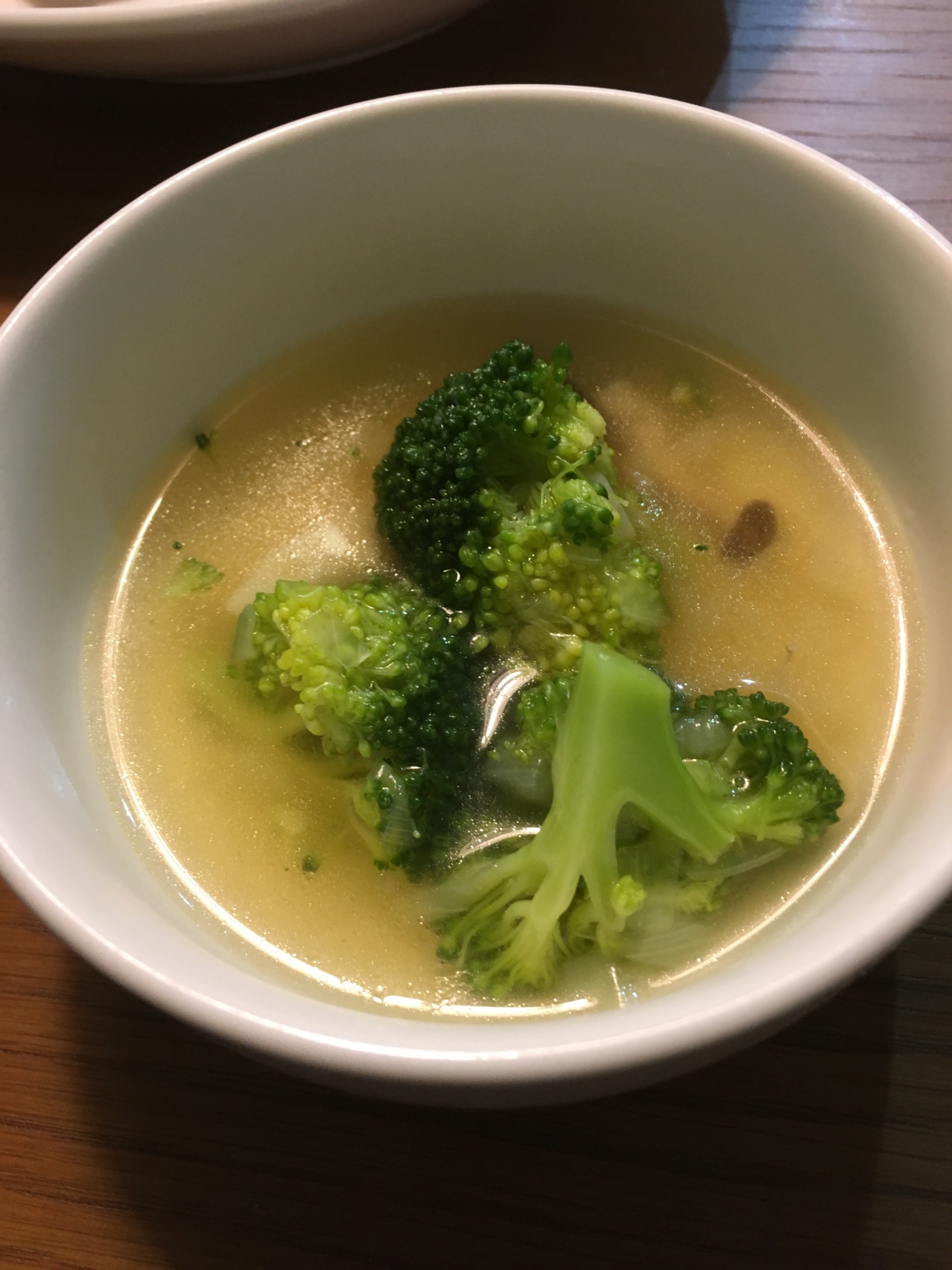 ブロッコリーとしめじのカレー風味スープ