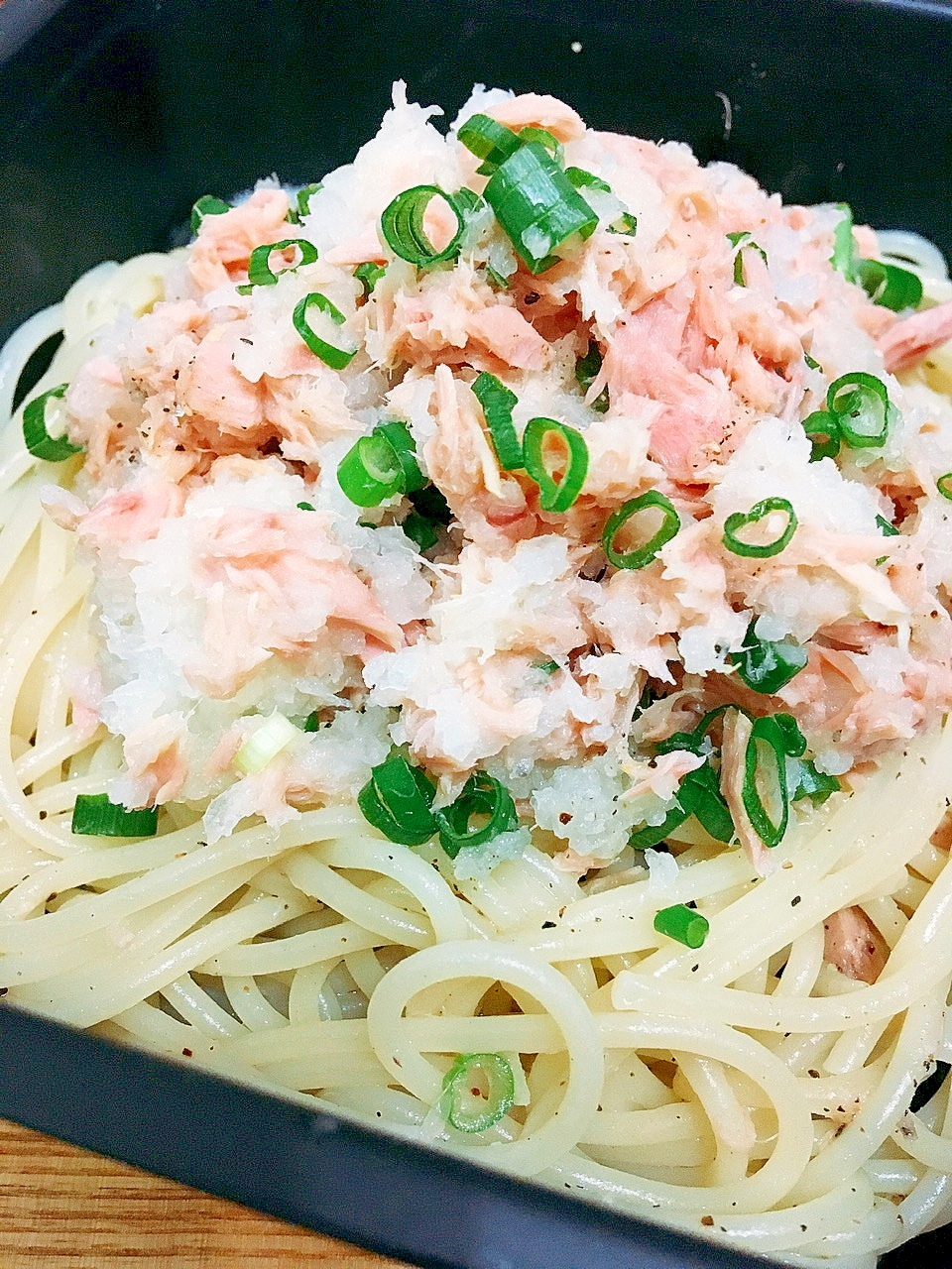 レモンでさっぱり☆おろしツナスパゲティ