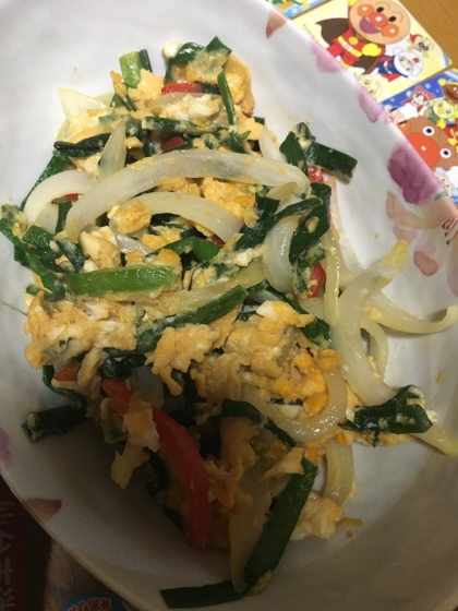 美味しく出来ました(^^)
彩りにパプリカも入れてみました☆