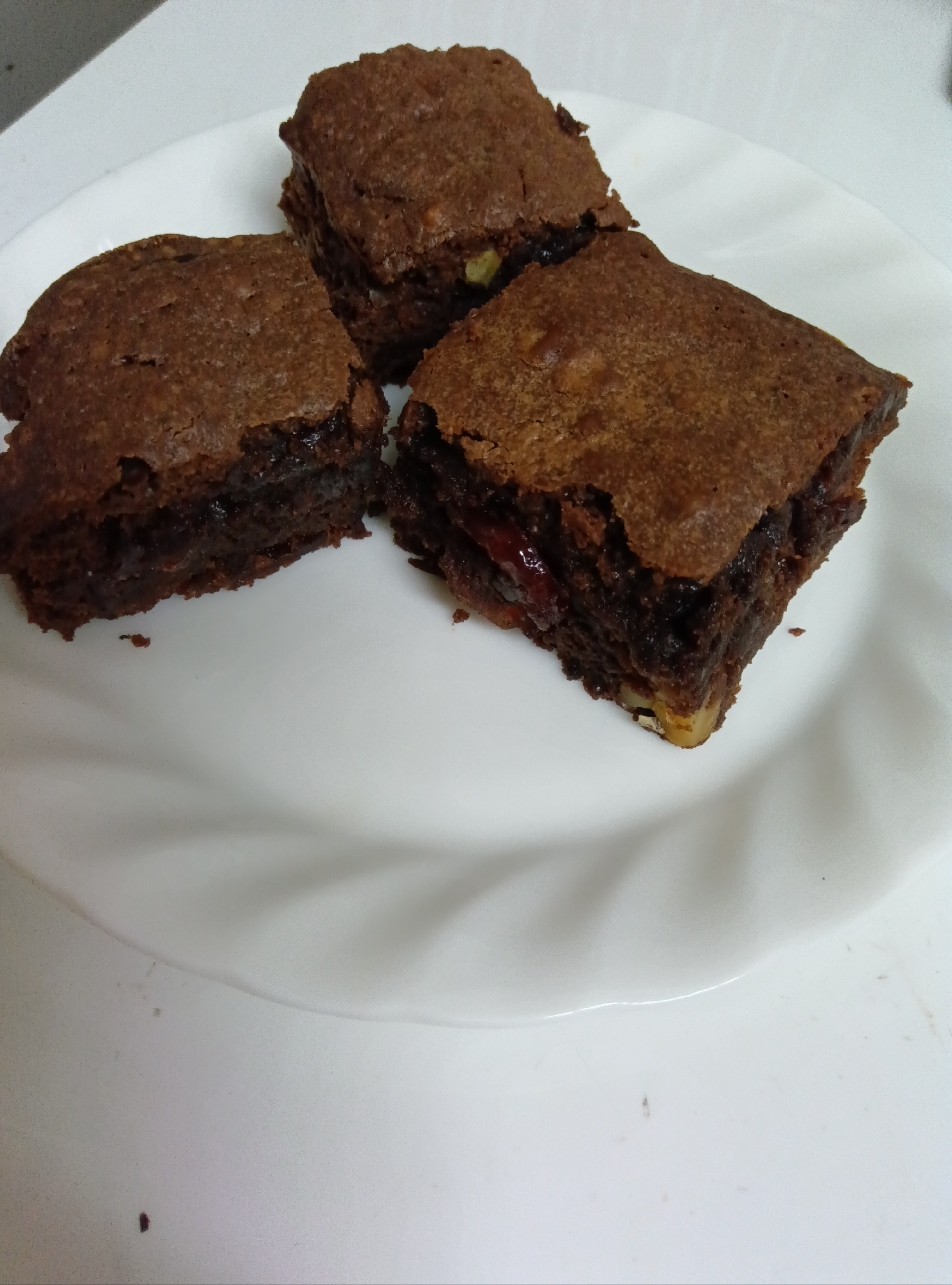 くるみとクランベリーのブラウニー