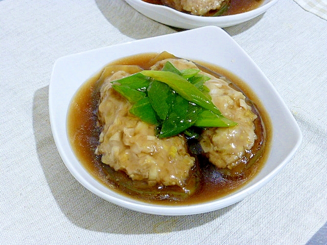 茄子の肉詰め煮