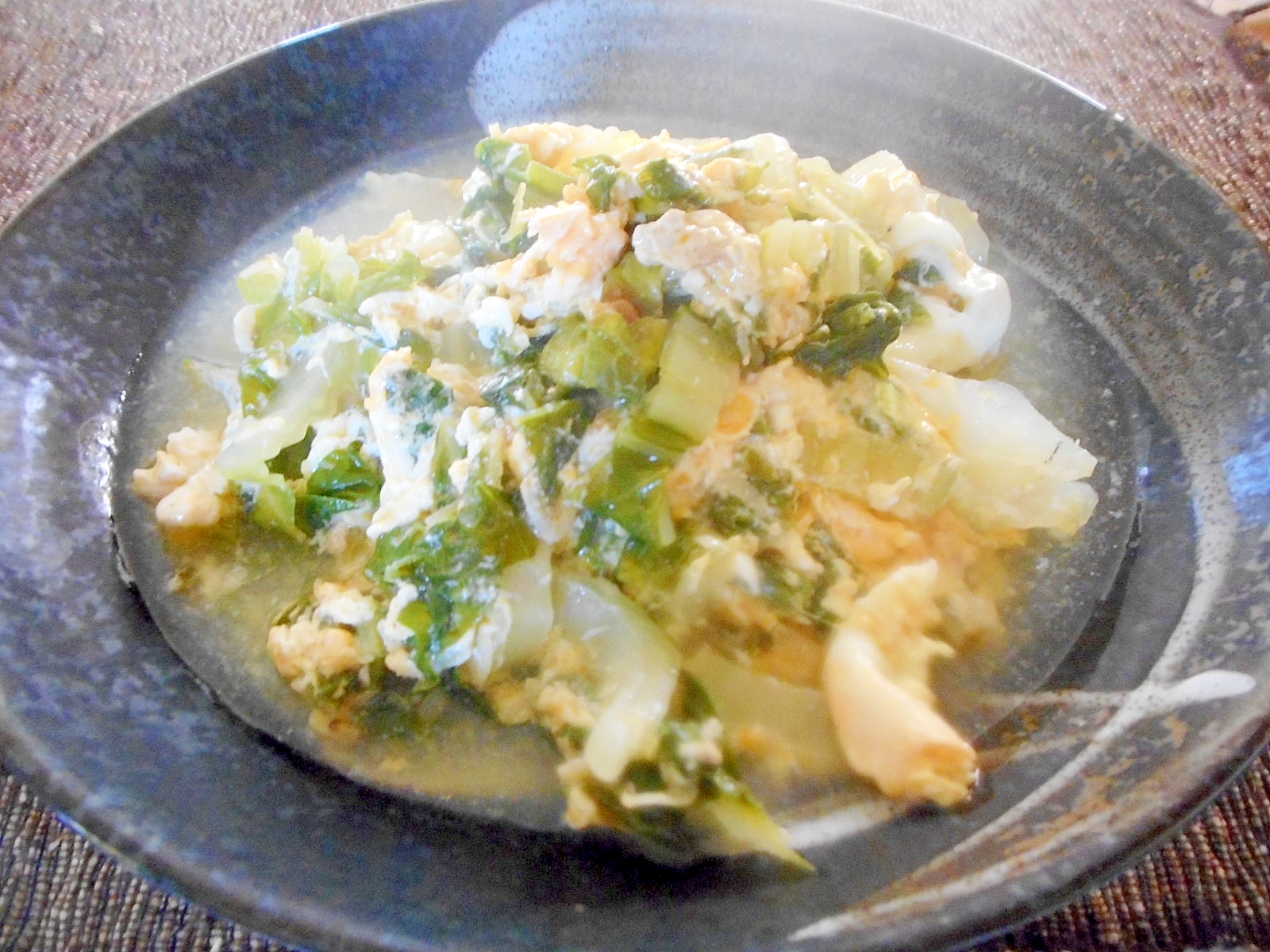 白菜と卵のとろみ煮