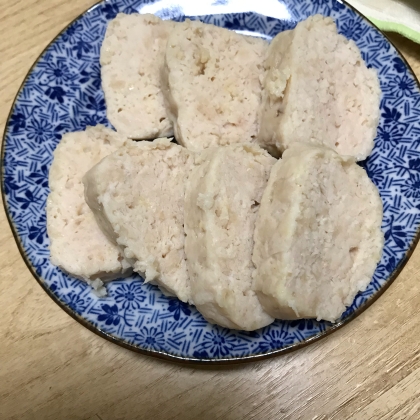 鶏ハム？☆鶏ひき肉でカレーソーセージ風