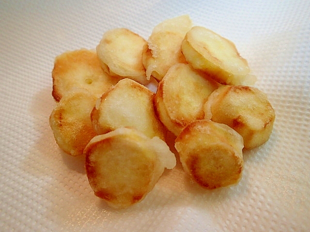 米粉でカリホク　さつま芋の天ぷら