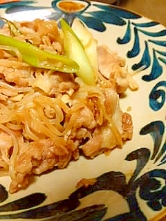 ボリューム満点!糸こんにゃくの炒め物