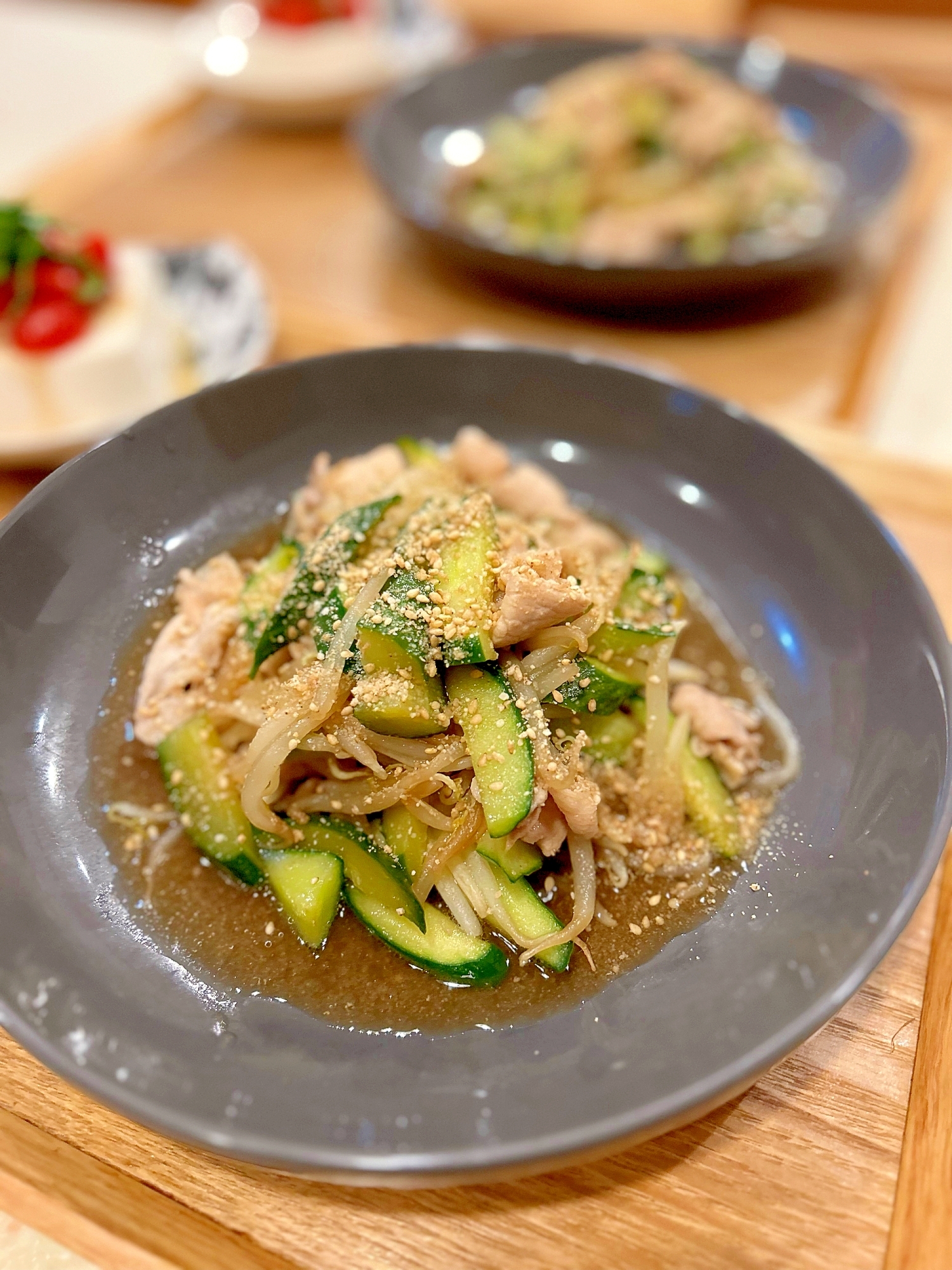 豚バラ肉ときゅうりの炒め物♡