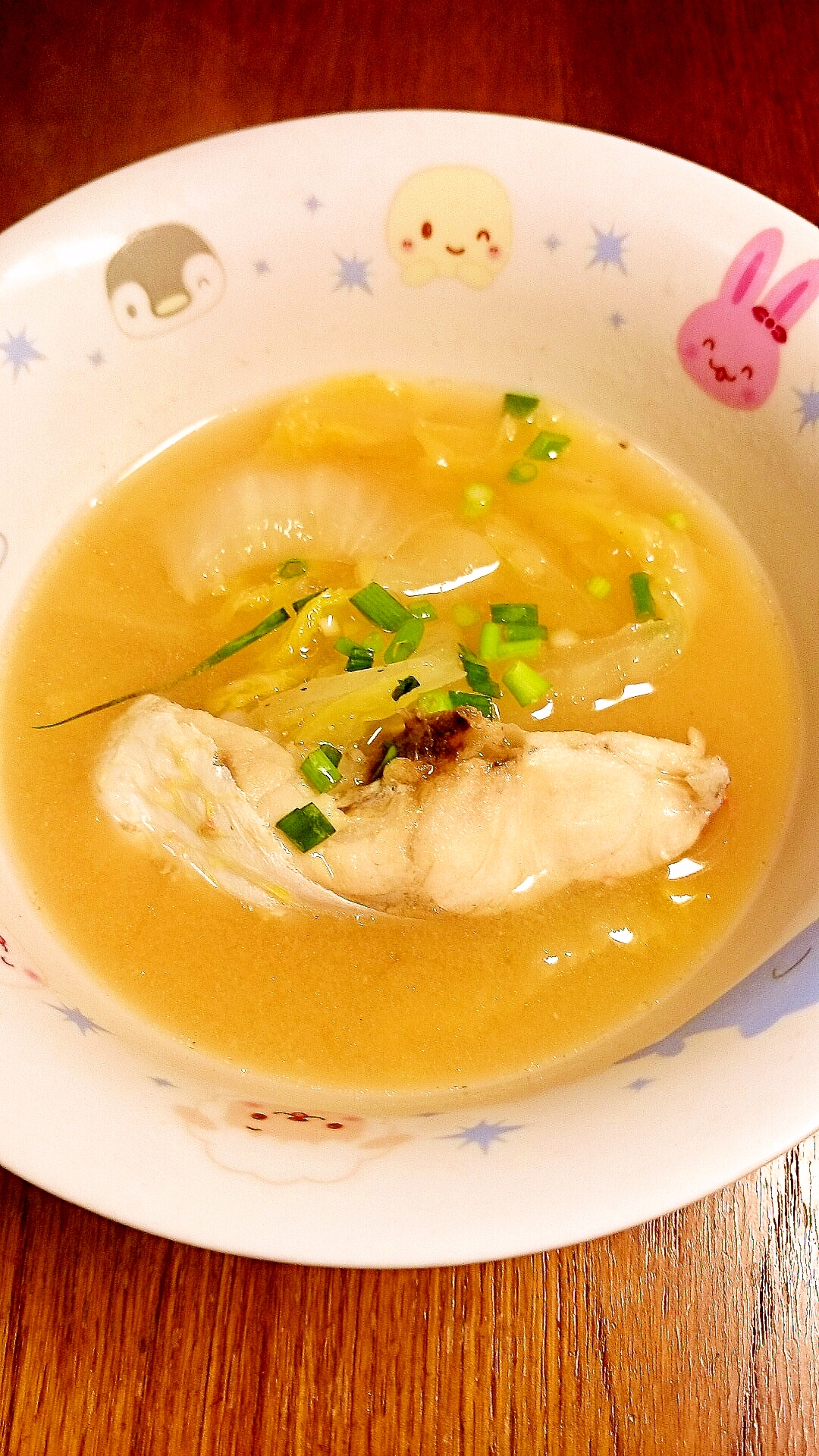 簡単和食　鯛と白菜の味噌汁