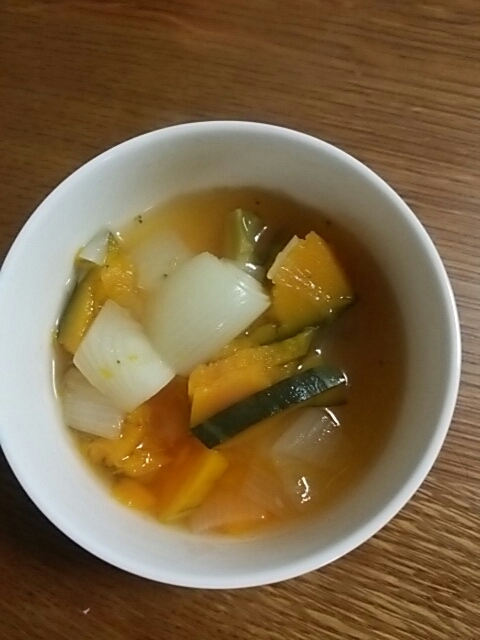 新玉ねぎとかぼちゃのスープ