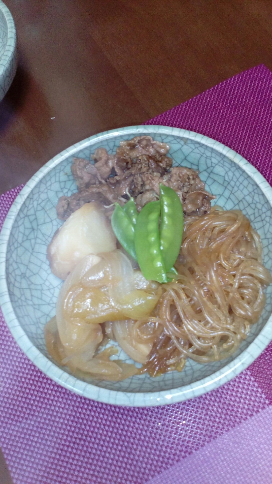 韓国春雨で肉じゃが