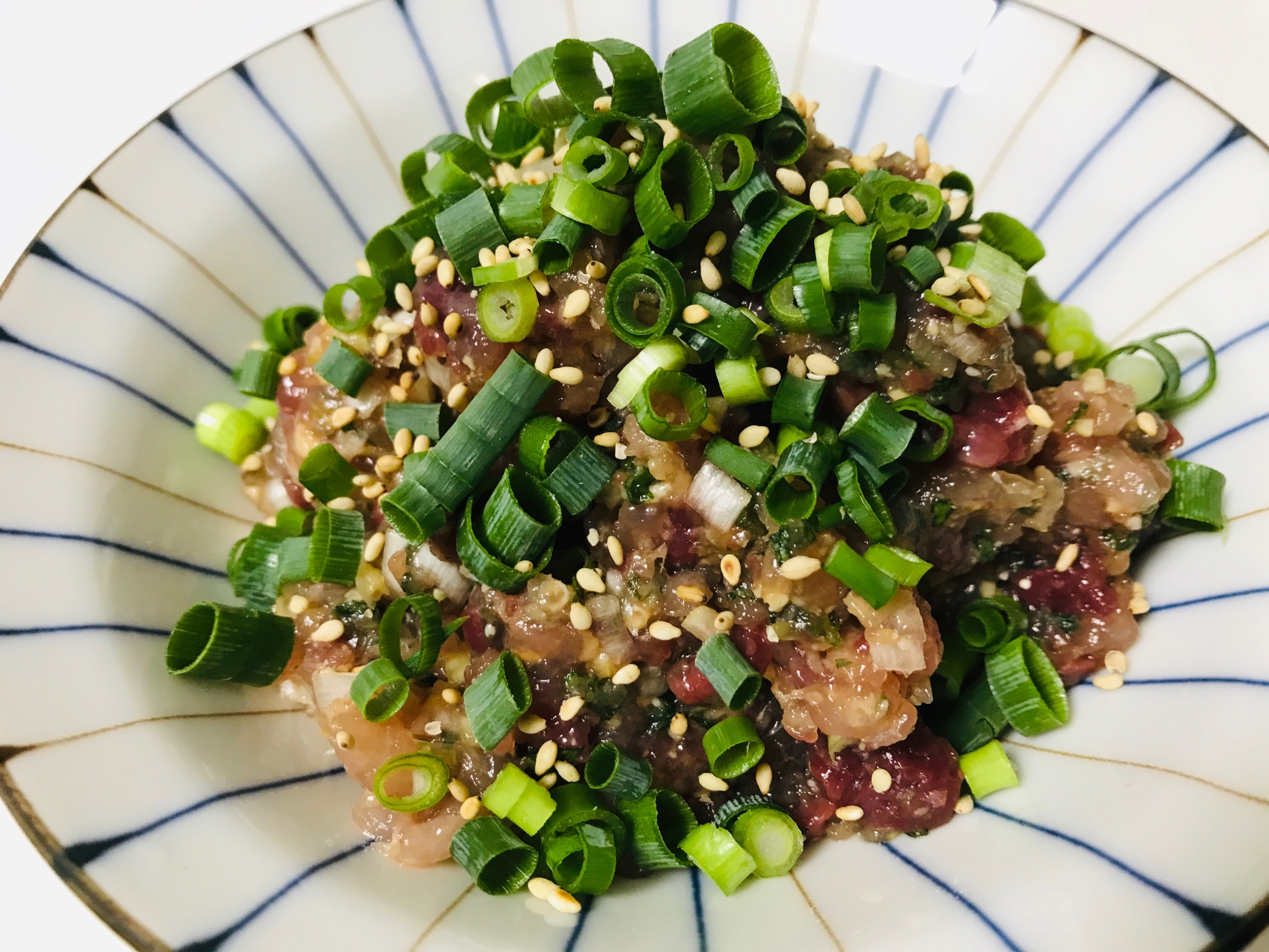 自宅居酒屋！カンパチのなめろう♫