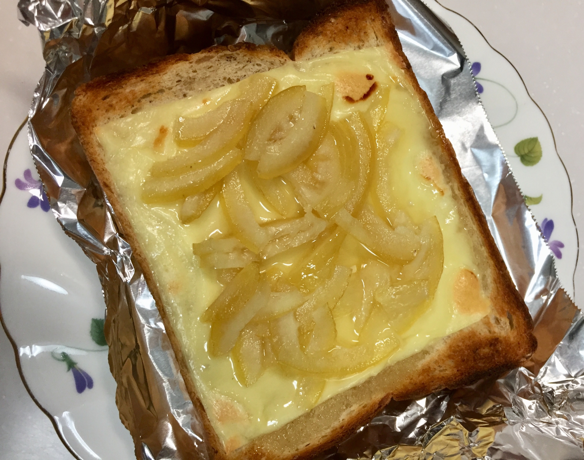 レモンマーマーレードのチーズトースト