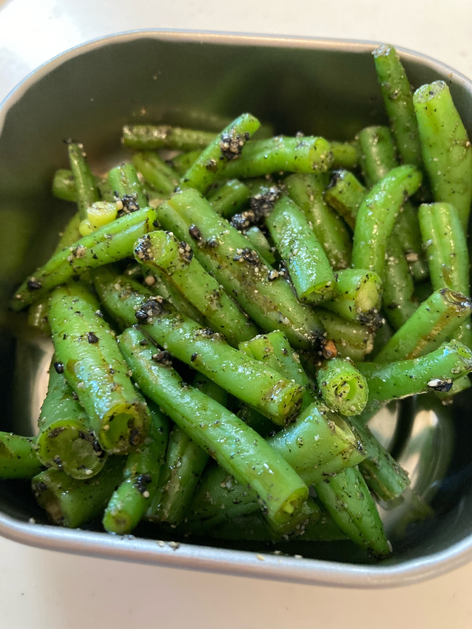 インゲンの胡麻和え☆幼児食に〜