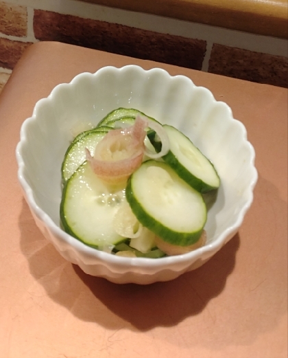 キュウリ&茗荷の風味和え