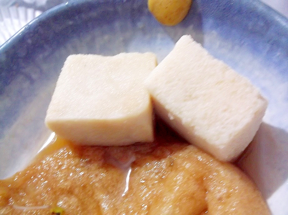 高野豆腐と油揚げの煮物