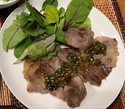 簡単！手作りネギ塩ダレで食べるラム焼肉