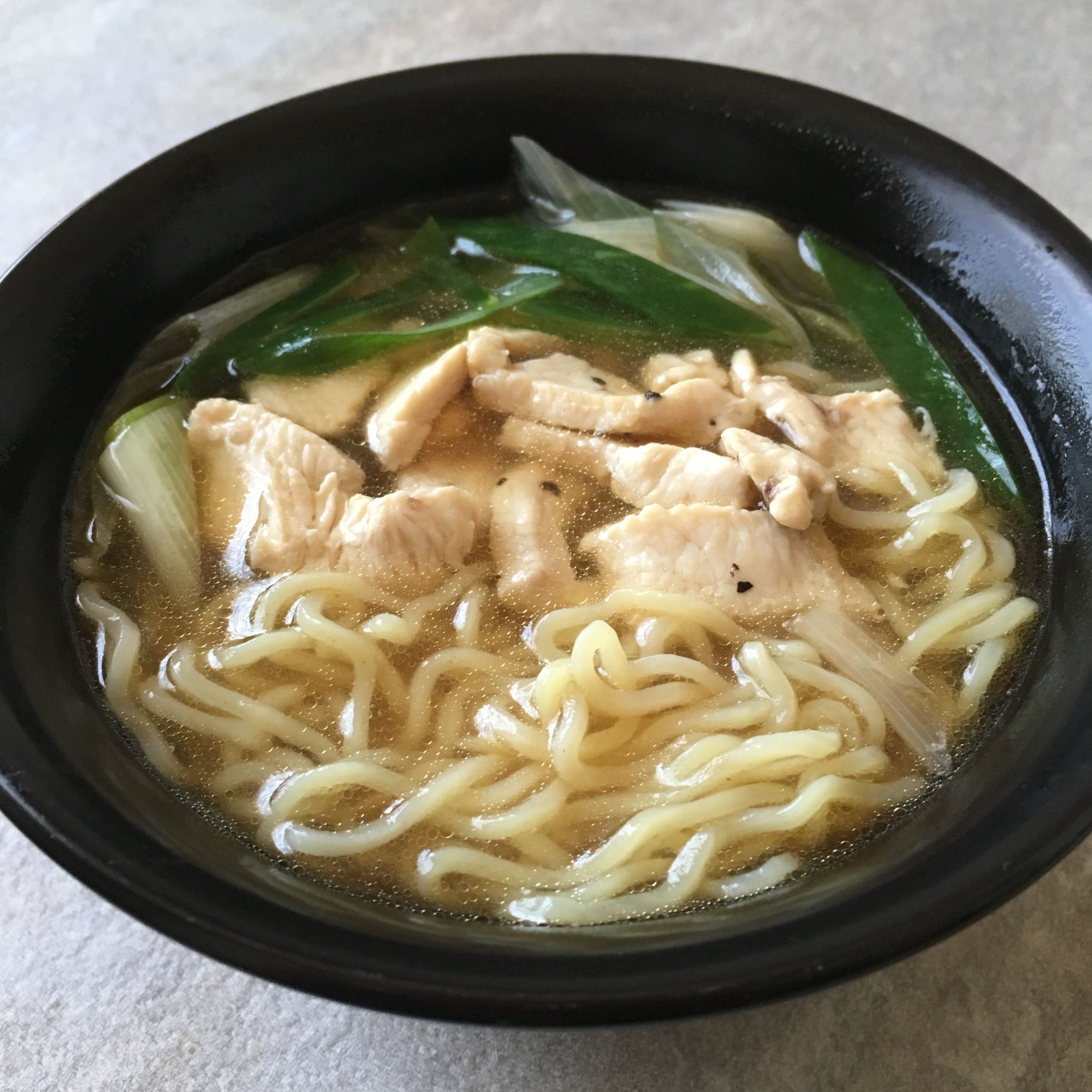 鶏と長ネギのあんかけラーメン♪