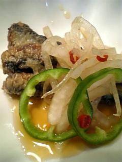 小いわしのピリ辛南蛮漬け レシピ 作り方 By オクハマモ 楽天レシピ