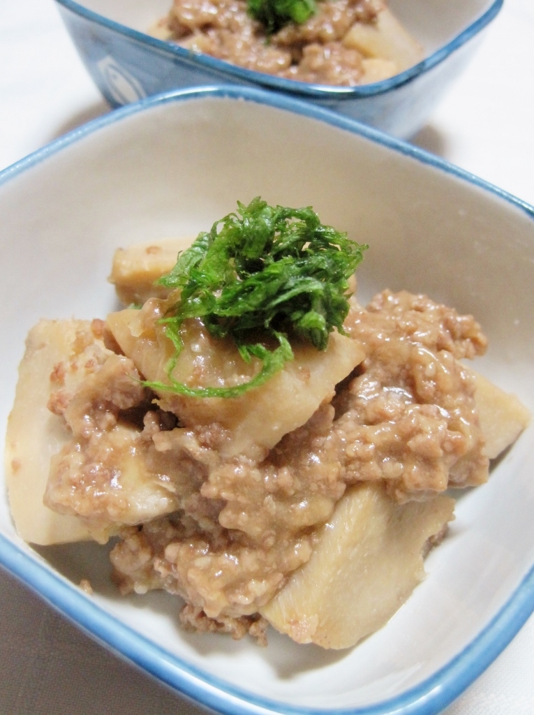 もっちり美味♪里芋の簡単そぼろあん