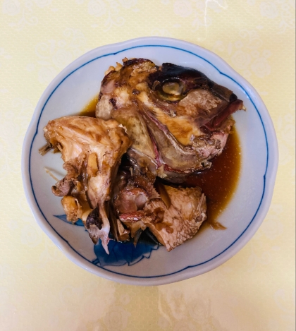 めんつゆで簡単！鯛のカブト煮