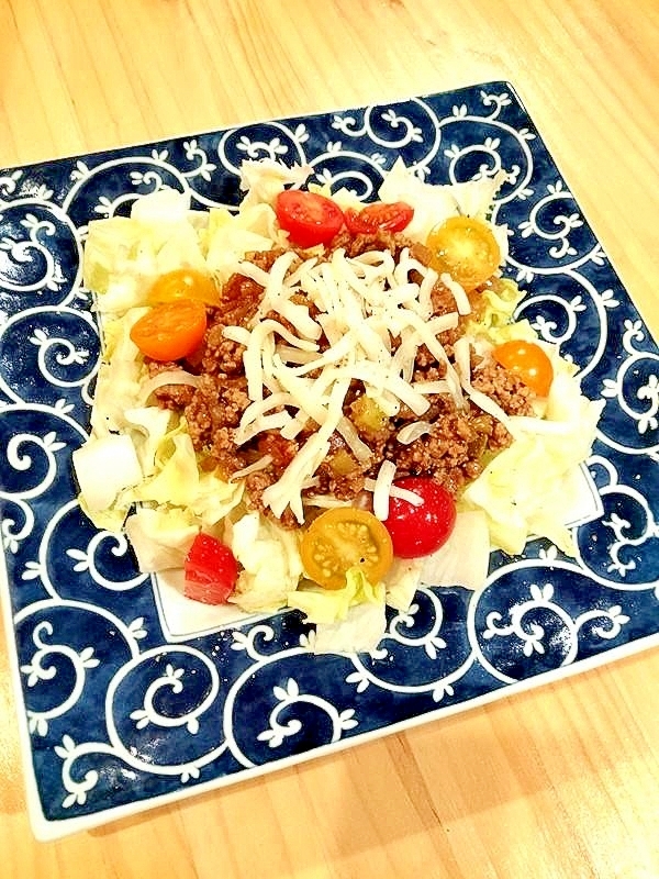 ゆるく減塩◆野菜たっぷりタコライス