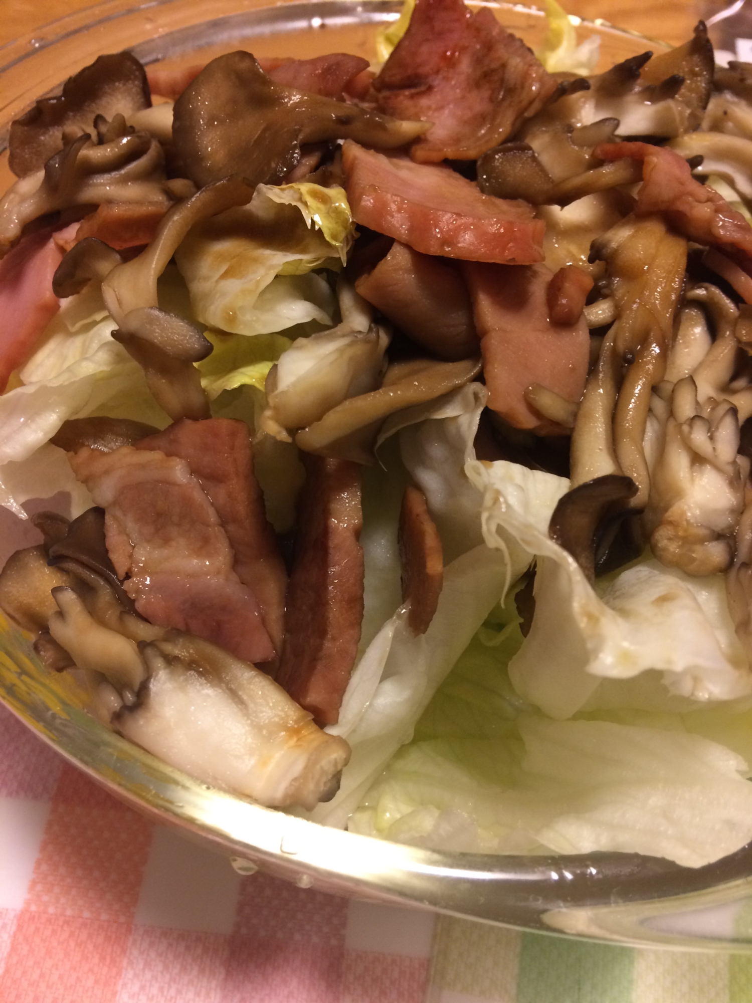 レタスたっぷりベーコン舞茸サラダ レシピ 作り方 By 苺 楽天レシピ