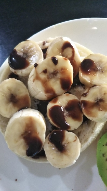 チョコバナナのイングリッシュマフィン
