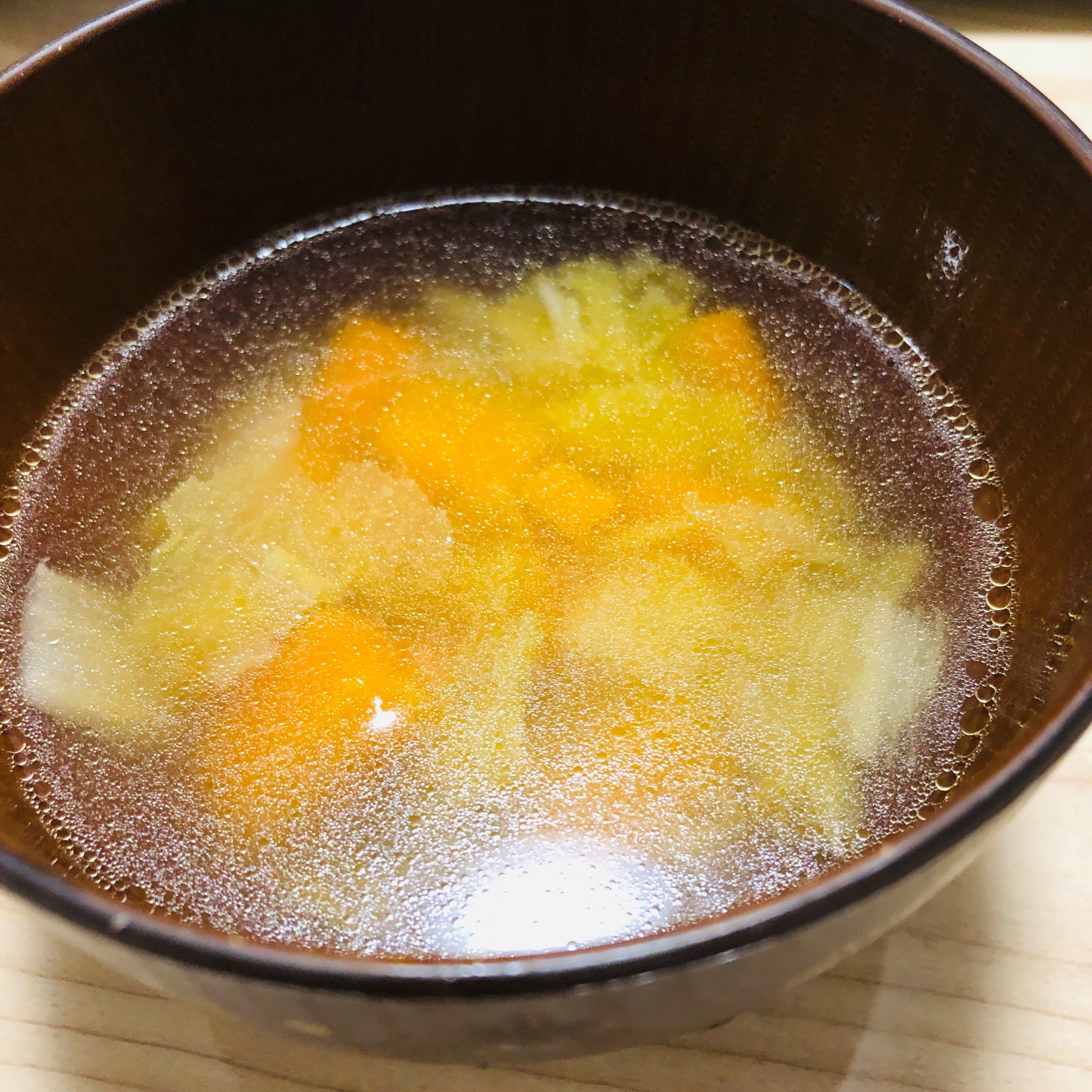 炒め野菜のコンソメスープ