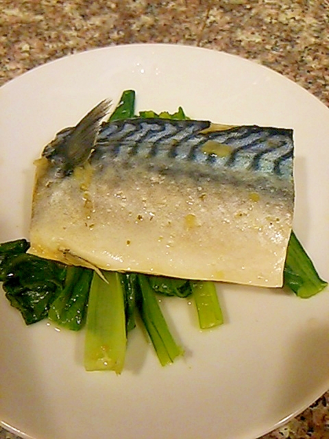 鯖と小松菜のシチュー煮