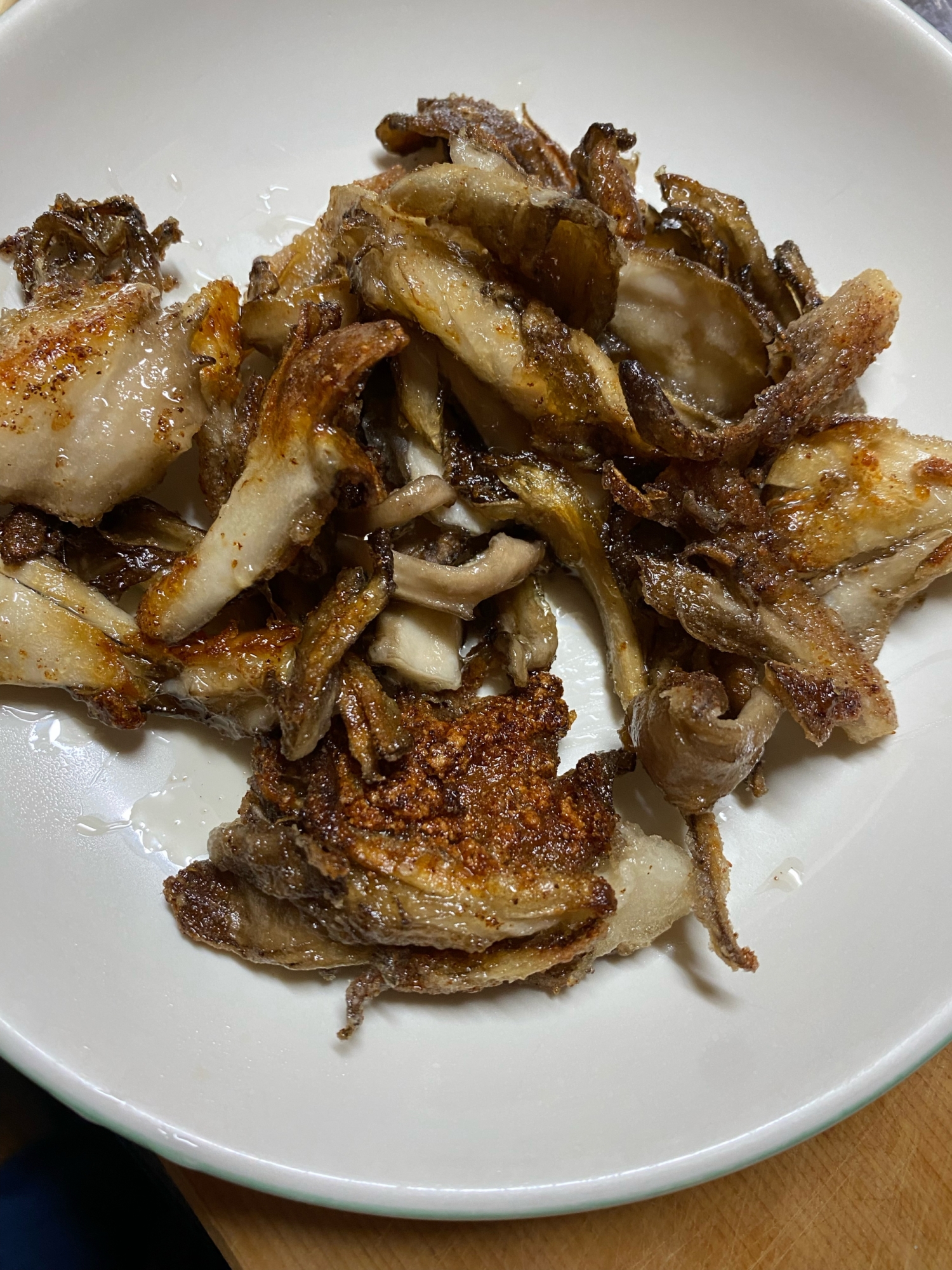 舞茸のカリッと焼き