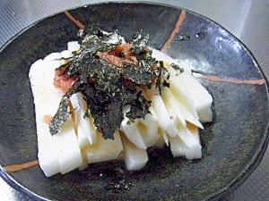 おつまみに!超☆簡単!長芋の梅肉のせ