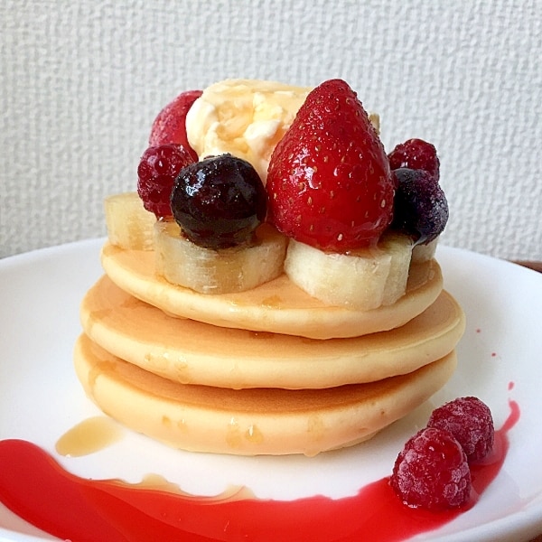 ブランチに ミックスベリー米粉パンケーキ レシピ 作り方 By まかろん 楽天レシピ ブランチに ミックスベリー米粉パンケーキ レシピ 作り方 By まかろん 楽天レシピ