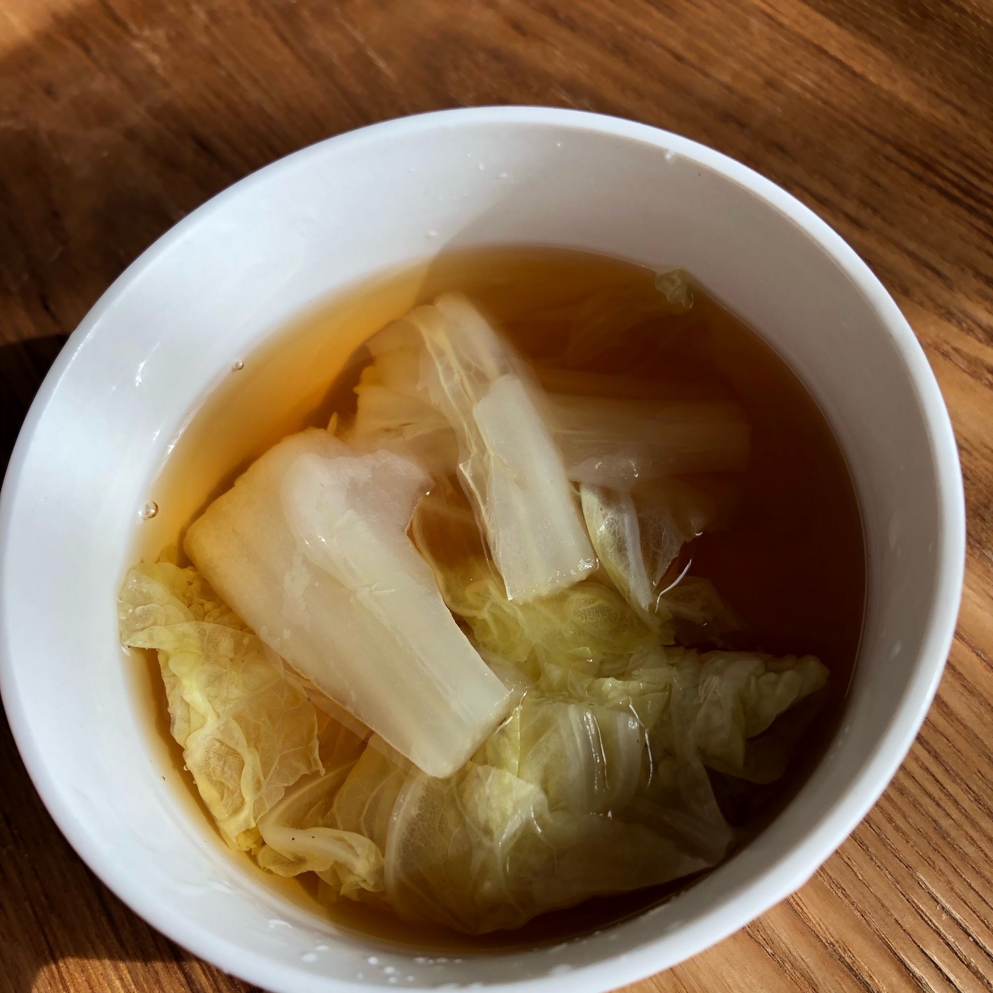 白菜の生姜スープ