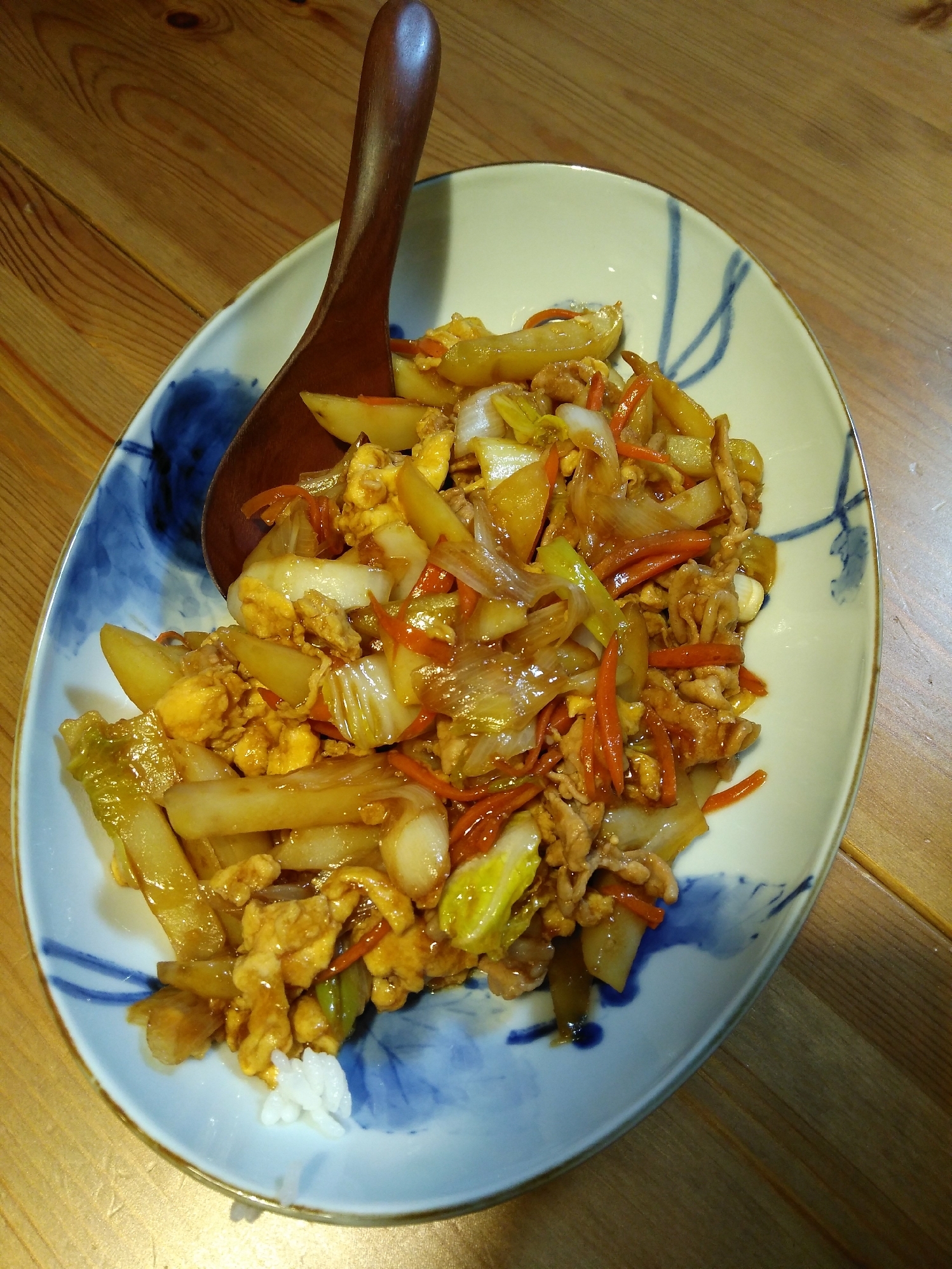 炒り卵入り中華風野菜炒め