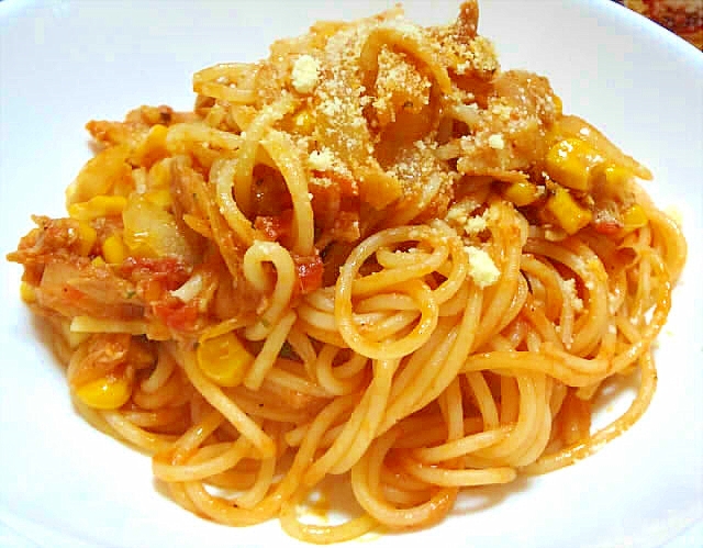 簡単ランチ ツナとコーンのトマトパスタ レシピ 作り方 By デラみーやん 楽天レシピ 簡単ランチ ツナとコーンのトマトパスタ レシピ 作り方 By デラみーやん 楽天レシピ