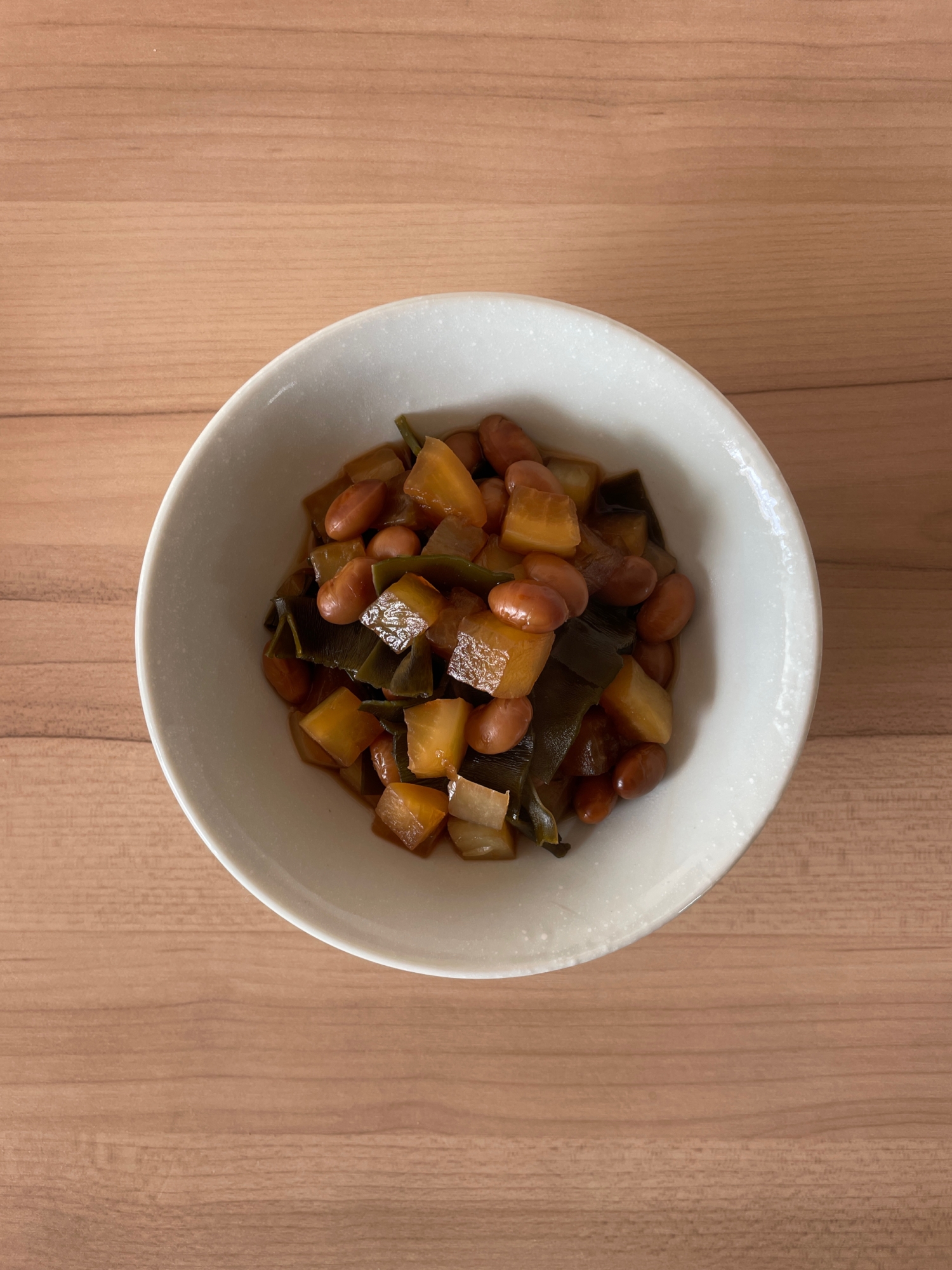 節分豆と大根の醤油昆布煮