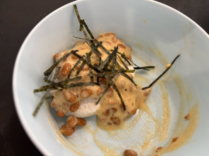 あっさり☆のり納豆餅