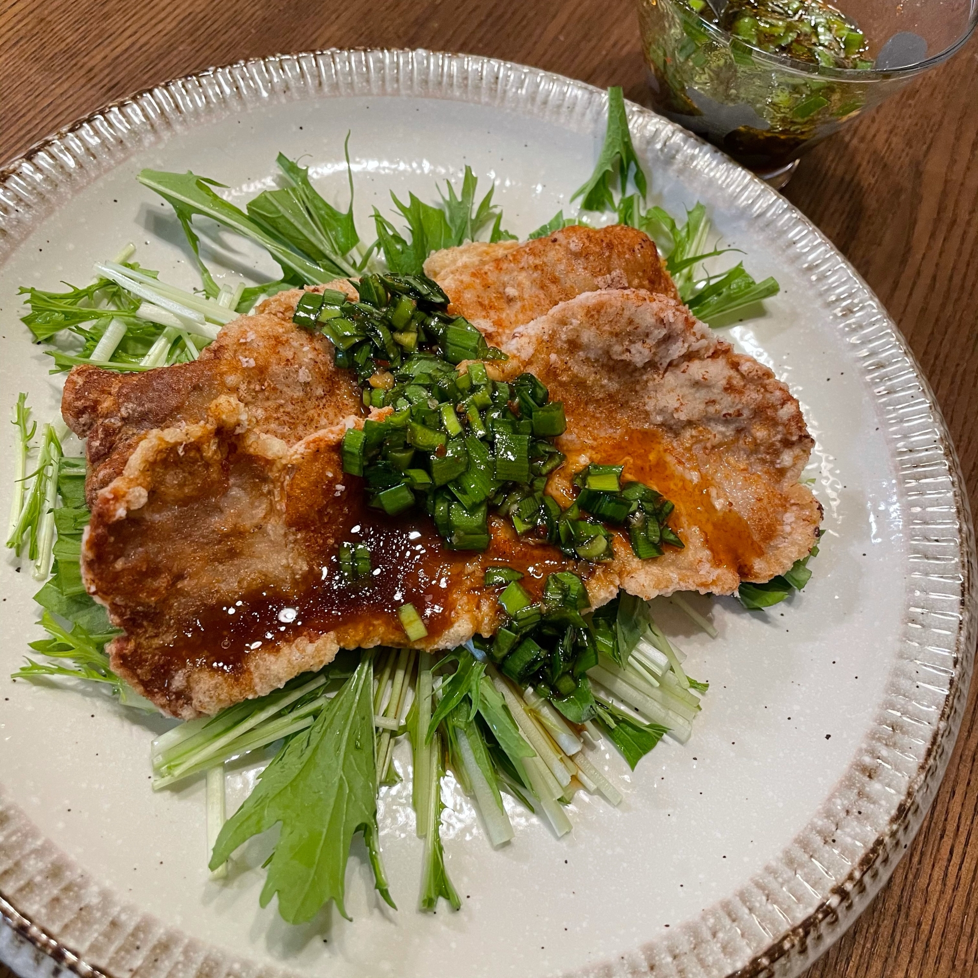 豚の竜田揚げ(旨ダレ付き)