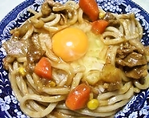 汁なしカレーうどん