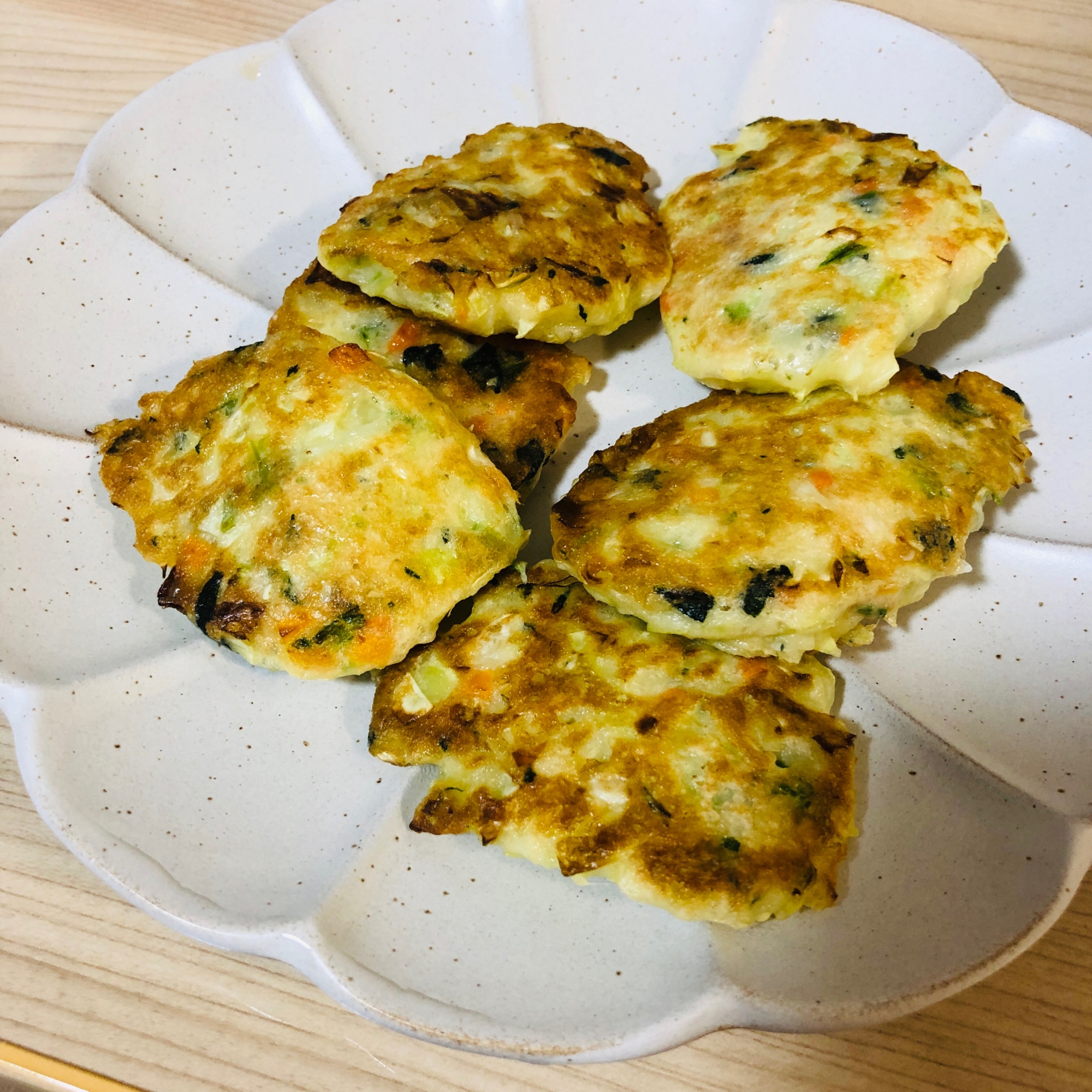 幼児向け とろろ芋のお好み焼 レシピ 作り方 By ろーるけーき 楽天レシピ