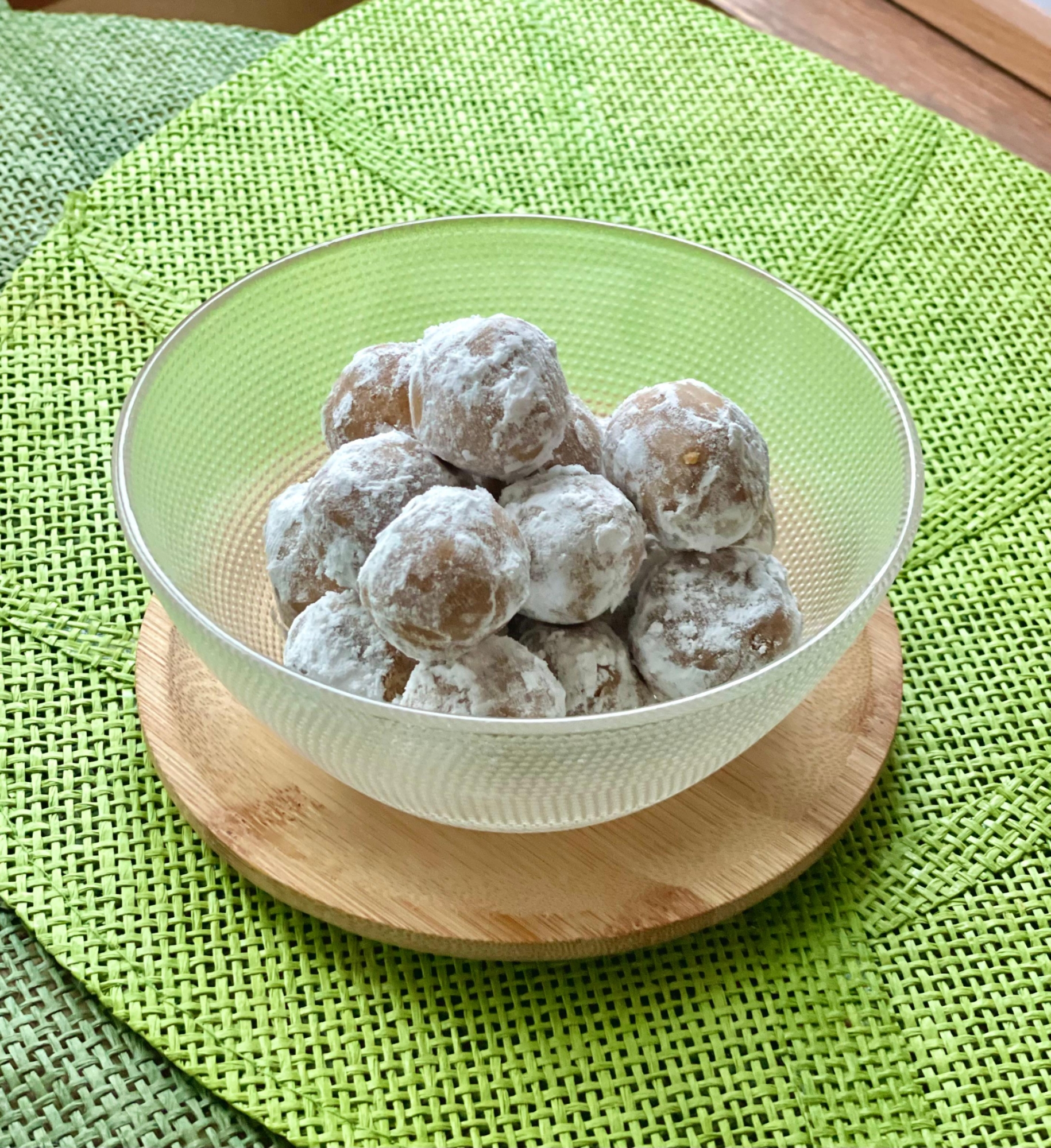 超簡単♡きな粉入り米粉スノーボールクッキー