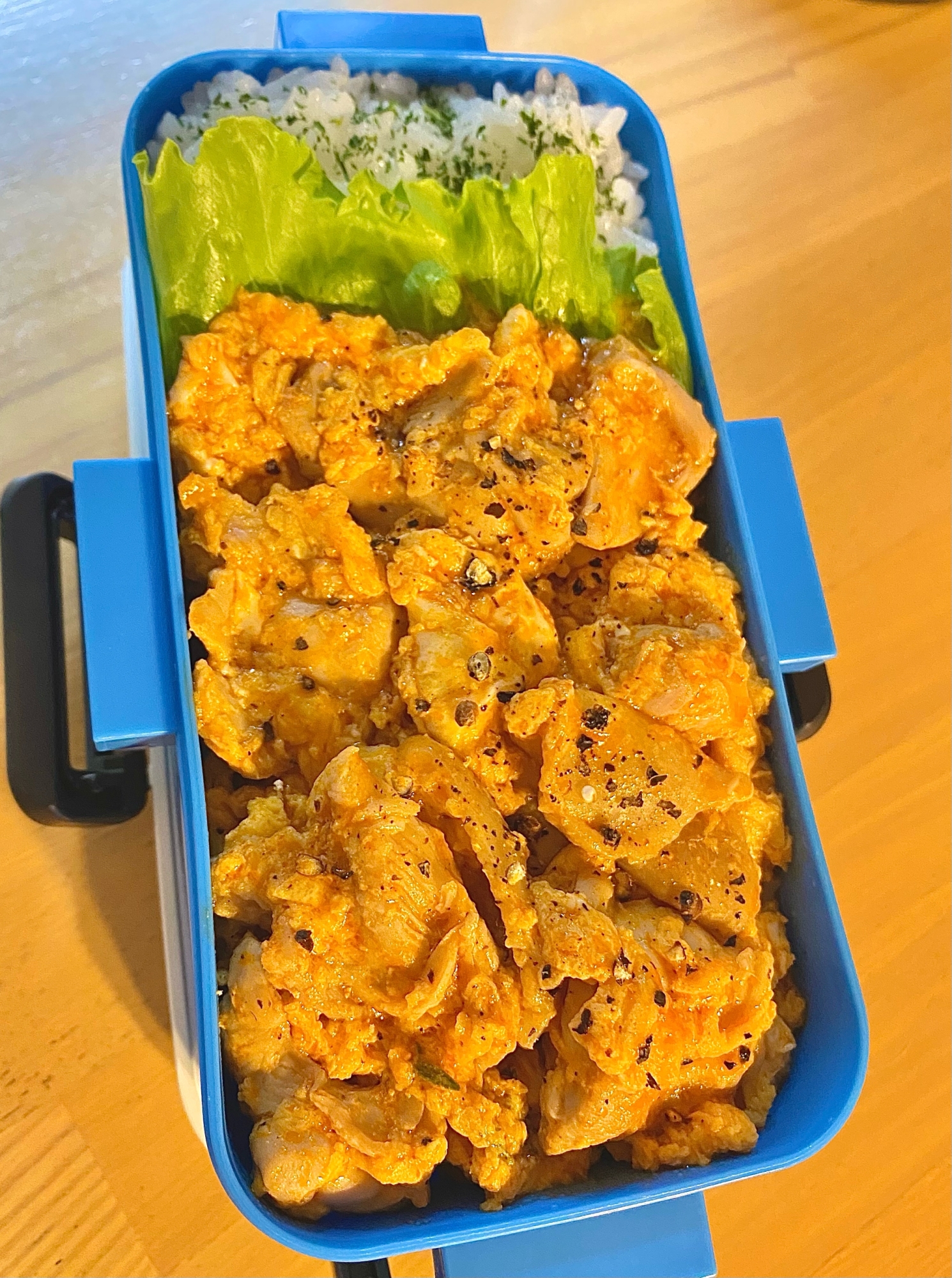 おかず1品弁当!洋風親子丼〜トマトソース風〜