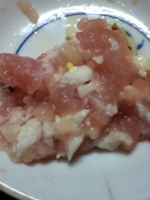 びんちょうマグロと山芋の叩き和え レシピ 作り方 By とりあえず乾杯 楽天レシピ